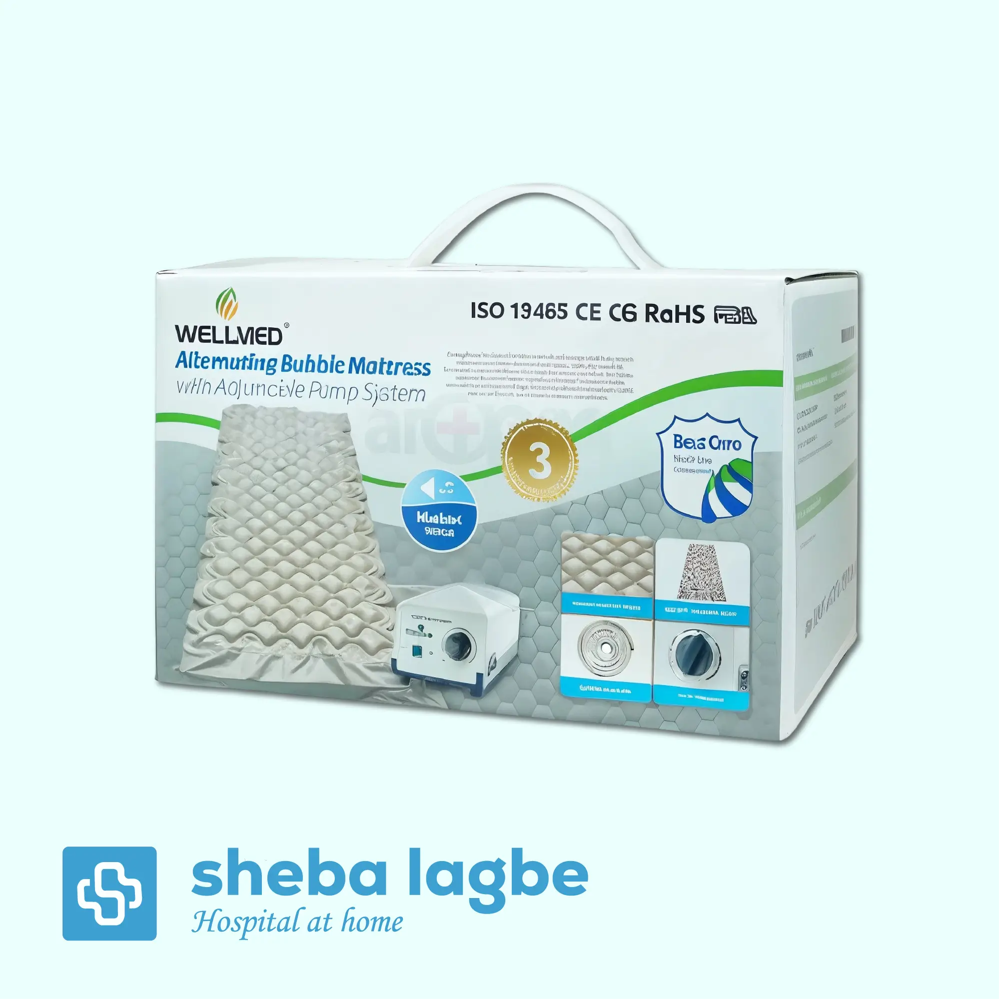 Air Mattress Anti Decubitus Air Pump And Bubble Shape (Wellmed)